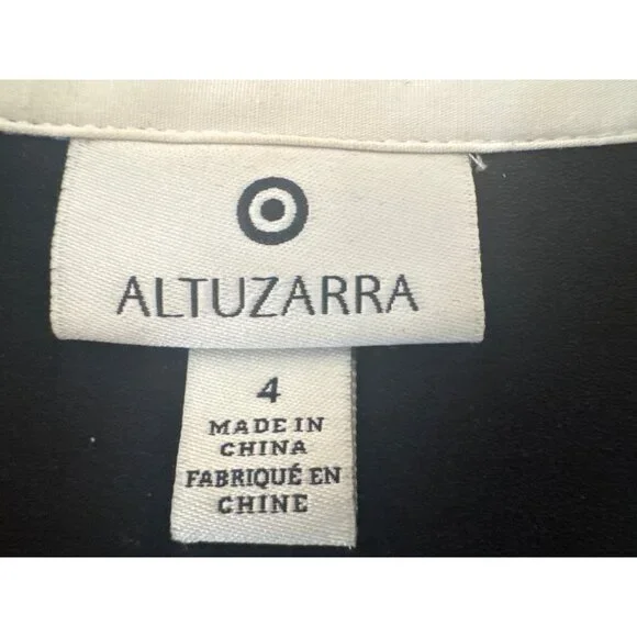 2/$30 Altuzarra Size 4 Black & White Long-Sleeve Dress - Picture 5 of 16